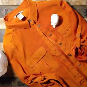 🚚MOVING SALE! H&M Sheer Button Down Blouse